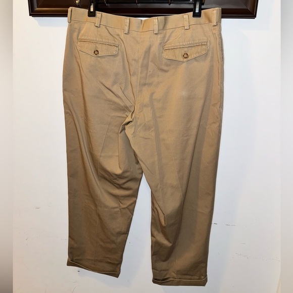LL Bean Men’s Tan Natural Fit Dress Pants Size 38 - Picture 3 of 7